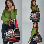 New Zealand Kiwi Santa Christmas Grocery Bag He Wairua Kirihimete - Aussie Hoodie