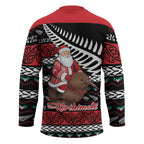 New Zealand Kiwi Santa Christmas Hockey Jersey He Wairua Kirihimete - Aussie Hoodie