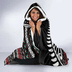 New Zealand Kiwi Santa Christmas Hooded Blanket He Wairua Kirihimete - Aussie Hoodie