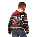 New Zealand Kiwi Santa Christmas Kid Hoodie He Wairua Kirihimete - Aussie Hoodie