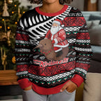 New Zealand Kiwi Santa Christmas Kid Ugly Christmas Sweater He Wairua Kirihimete - Aussie Hoodie