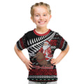 New Zealand Kiwi Santa Christmas Kid T Shirt He Wairua Kirihimete - Aussie Hoodie