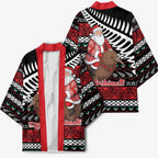 New Zealand Kiwi Santa Christmas Kimono He Wairua Kirihimete - Aussie Hoodie