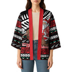 New Zealand Kiwi Santa Christmas Kimono He Wairua Kirihimete - Aussie Hoodie
