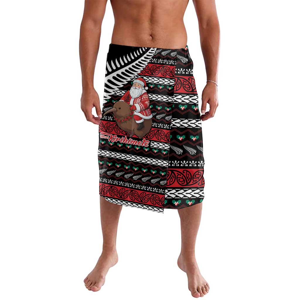 New Zealand Kiwi Santa Christmas Lavalava He Wairua Kirihimete - Aussie Hoodie