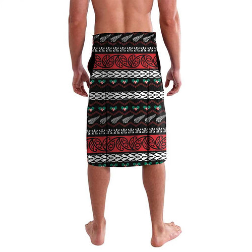 New Zealand Kiwi Santa Christmas Lavalava He Wairua Kirihimete - Aussie Hoodie