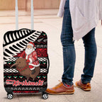 New Zealand Kiwi Santa Christmas Luggage Cover He Wairua Kirihimete - Aussie Hoodie