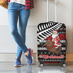 New Zealand Kiwi Santa Christmas Luggage Cover He Wairua Kirihimete - Aussie Hoodie