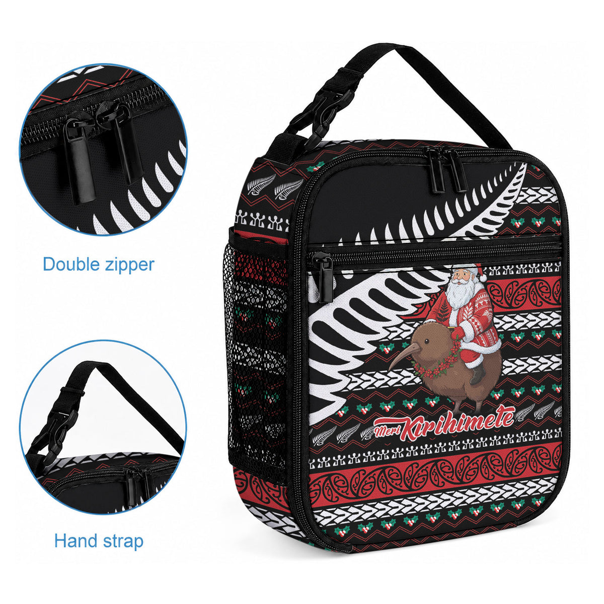New Zealand Kiwi Santa Christmas Lunch Bag He Wairua Kirihimete