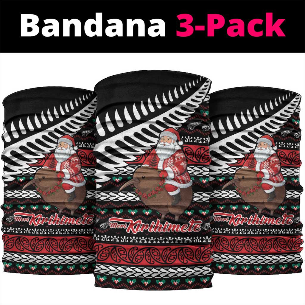 New Zealand Kiwi Santa Christmas Neck Gaiter He Wairua Kirihimete - Aussie Hoodie