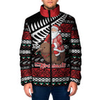 New Zealand Kiwi Santa Christmas Padded Jacket He Wairua Kirihimete - Aussie Hoodie