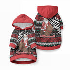 New Zealand Kiwi Santa Christmas Pet Hoodie He Wairua Kirihimete