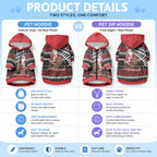 New Zealand Kiwi Santa Christmas Pet Hoodie He Wairua Kirihimete