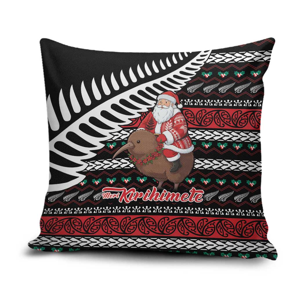 New Zealand Kiwi Santa Christmas Pillow Cover He Wairua Kirihimete - Aussie Hoodie