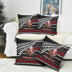 New Zealand Kiwi Santa Christmas Pillow Cover He Wairua Kirihimete - Aussie Hoodie