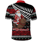 New Zealand Kiwi Santa Christmas Polo Shirt He Wairua Kirihimete - Aussie Hoodie