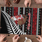 New Zealand Kiwi Santa Christmas Puzzle He Wairua Kirihimete - Aussie Hoodie