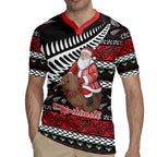 New Zealand Kiwi Santa Christmas Rugby Jersey He Wairua Kirihimete - Aussie Hoodie