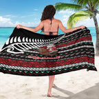 New Zealand Kiwi Santa Christmas Sarong He Wairua Kirihimete - Aussie Hoodie