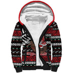 New Zealand Kiwi Santa Christmas Sherpa Hoodie He Wairua Kirihimete - Aussie Hoodie
