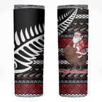 New Zealand Kiwi Santa Christmas Skinny Tumbler He Wairua Kirihimete - Aussie Hoodie