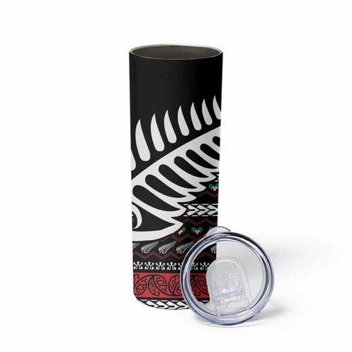 New Zealand Kiwi Santa Christmas Skinny Tumbler He Wairua Kirihimete - Aussie Hoodie