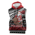 New Zealand Kiwi Santa Christmas Sleeveless Hoodie He Wairua Kirihimete - Aussie Hoodie