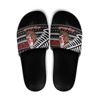 New Zealand Kiwi Santa Christmas Slide Sandals He Wairua Kirihimete - Aussie Hoodie