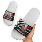 New Zealand Kiwi Santa Christmas Slide Sandals He Wairua Kirihimete - Aussie Hoodie