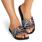 New Zealand Kiwi Santa Christmas Slide Sandals He Wairua Kirihimete - Aussie Hoodie