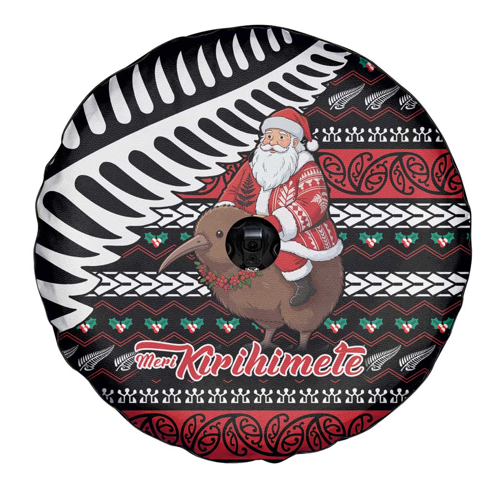 New Zealand Kiwi Santa Christmas Spare Tire Cover He Wairua Kirihimete - Aussie Hoodie
