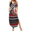 New Zealand Kiwi Santa Christmas Summer Maxi Dress He Wairua Kirihimete - Aussie Hoodie