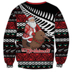 New Zealand Kiwi Santa Christmas Sweatshirt He Wairua Kirihimete - Aussie Hoodie
