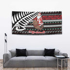New Zealand Kiwi Santa Christmas Tapestry He Wairua Kirihimete - Aussie Hoodie
