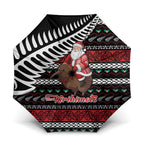New Zealand Kiwi Santa Christmas Umbrella He Wairua Kirihimete - Aussie Hoodie