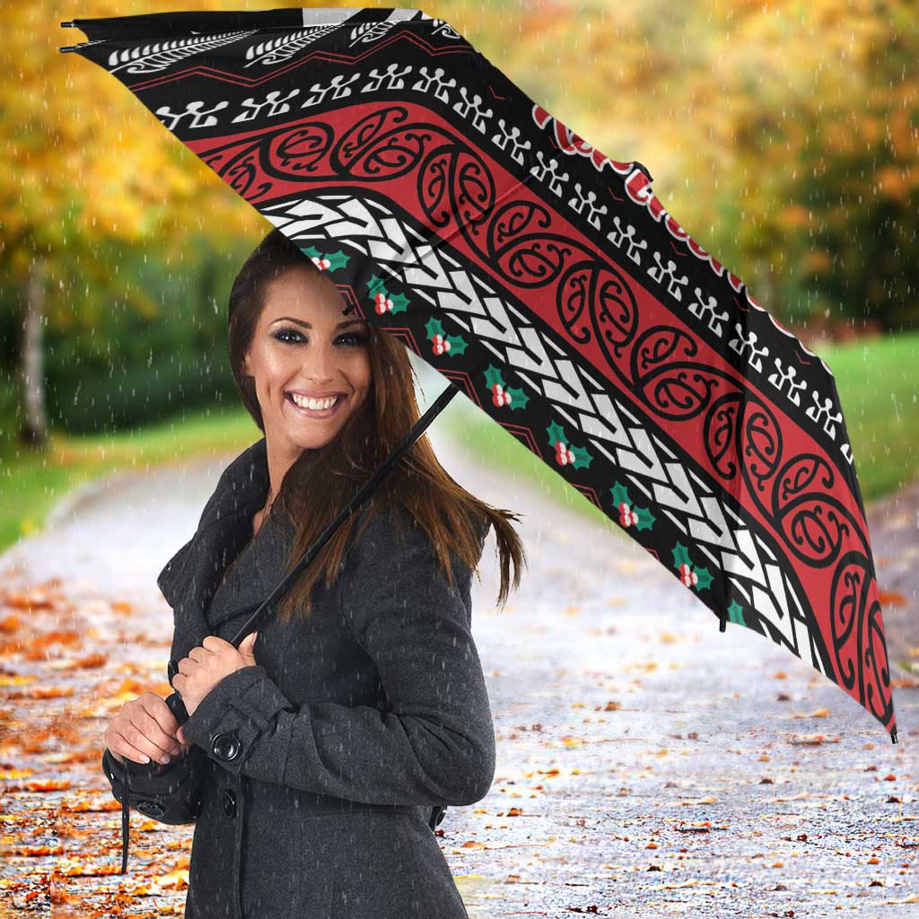 New Zealand Kiwi Santa Christmas Umbrella He Wairua Kirihimete - Aussie Hoodie