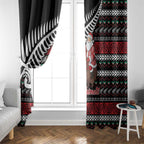 New Zealand Kiwi Santa Christmas Window Curtain He Wairua Kirihimete - Aussie Hoodie
