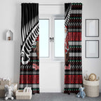 New Zealand Kiwi Santa Christmas Window Curtain He Wairua Kirihimete - Aussie Hoodie