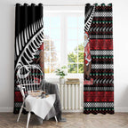 New Zealand Kiwi Santa Christmas Window Curtain He Wairua Kirihimete - Aussie Hoodie