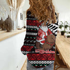 New Zealand Kiwi Santa Christmas Women Casual Shirt He Wairua Kirihimete - Aussie Hoodie