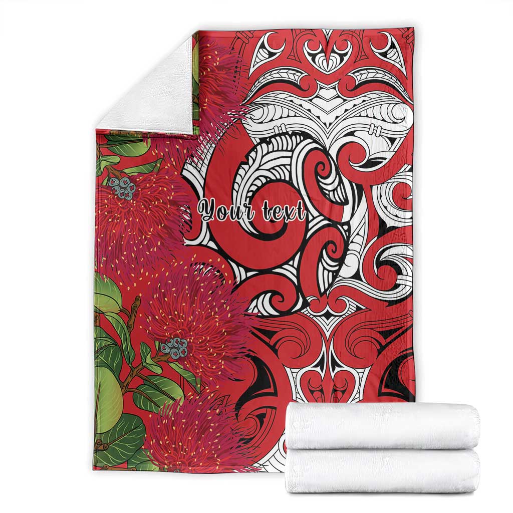 Personalised New Zealand Koru Pohutukawa Blanket Meri Kirihimete Aroha for Christmas - Aussie Hoodie