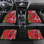 Personalised New Zealand Koru Pohutukawa Car Mats Meri Kirihimete Aroha for Christmas - Aussie Hoodie
