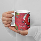 Personalised New Zealand Koru Pohutukawa Ceramic Mug Meri Kirihimete Aroha for Christmas - Aussie Hoodie