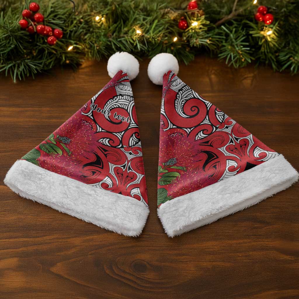 Personalised New Zealand Koru Pohutukawa Christmas Santa Hat Meri Kirihimete Aroha for Christmas - Aussie Hoodie