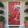 Personalised New Zealand Koru Pohutukawa Door Cover Meri Kirihimete Aroha for Christmas - Aussie Hoodie