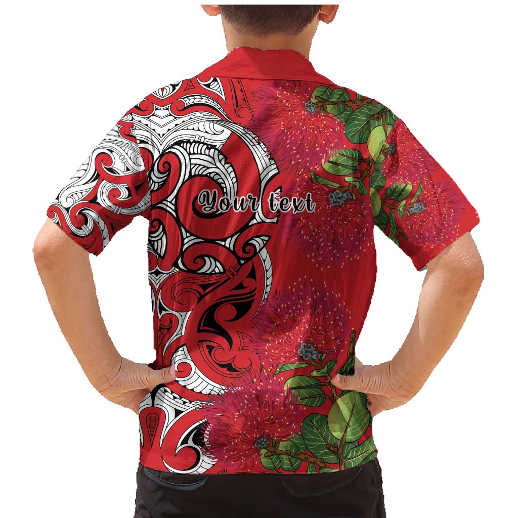 Personalised New Zealand Koru Pohutukawa Family Matching Mermaid Dress and Hawaiian Shirt Meri Kirihimete Aroha for Christmas - Aussie Hoodie