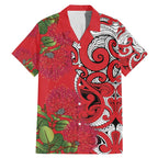Personalised New Zealand Koru Pohutukawa Family Matching Mermaid Dress and Hawaiian Shirt Meri Kirihimete Aroha for Christmas - Aussie Hoodie
