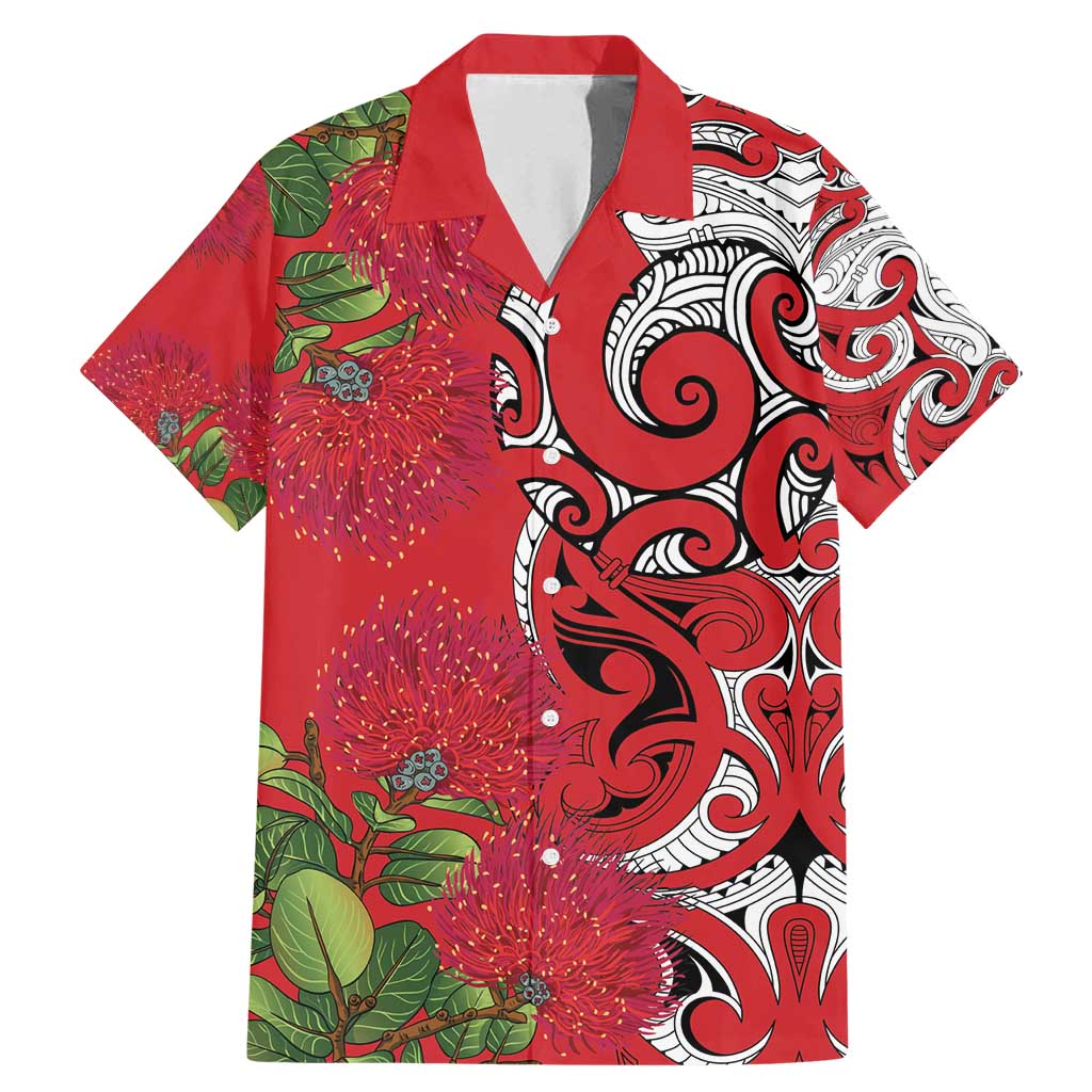 Personalised New Zealand Koru Pohutukawa Family Matching Mermaid Dress and Hawaiian Shirt Meri Kirihimete Aroha for Christmas - Aussie Hoodie
