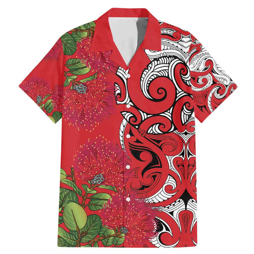 Personalised New Zealand Koru Pohutukawa Family Matching Mermaid Dress and Hawaiian Shirt Meri Kirihimete Aroha for Christmas - Aussie Hoodie