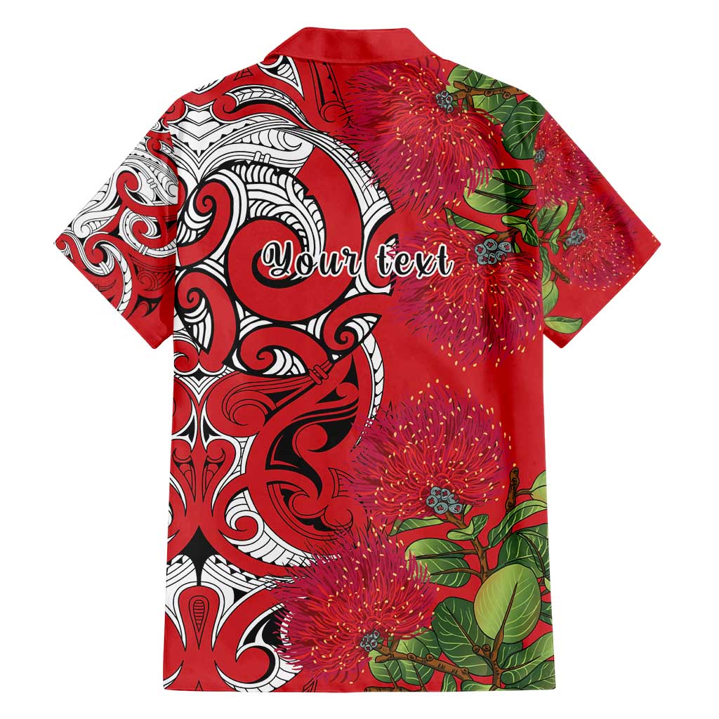 Personalised New Zealand Koru Pohutukawa Family Matching Off Shoulder Short Dress and Hawaiian Shirt Meri Kirihimete Aroha for Christmas - Aussie Hoodie